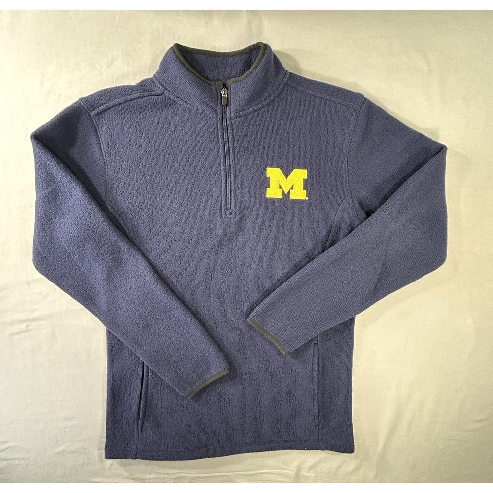 Knights‎ Apparel Michigan Wolverines Men's Small 1/4 Zip Fleece Pullover College